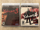 Yakuza 3 / Yakuza 4 ? Bundle ( Sony Playstation 3 ) Ps3 Complete W/Case & Manual