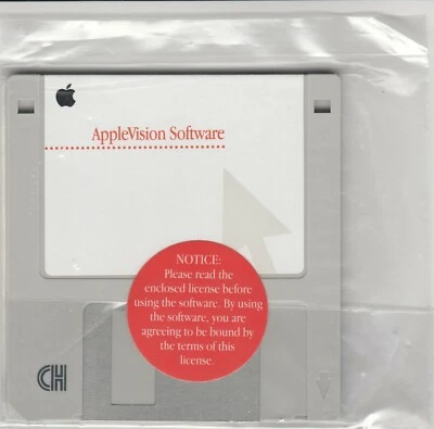 AppleVision Software by Apple ~ Ver 1.0.2 ~ 1995 ~ 3.5" disk - Image 1 of 2