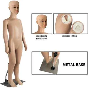 Child Mannequin Full Body Realistic Detachable Model Clothing Display - Picture 1 of 12