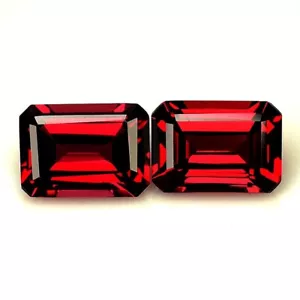 2,60 quilates y 7X5X3,5 mm _ PIEDRAS PRECIOSAS GRANATE ALMANDINA NATURAL ROJO FUEGO OCTÁGONO 2 piezas - Imagen 1 de 10