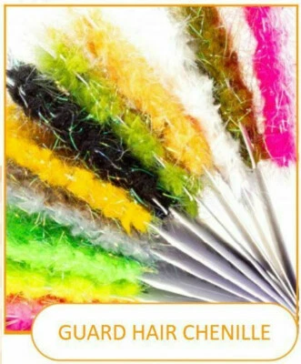 Semperfli GUARD HAIR CHENILLE 15 Farben Ø 10mm Chenille & Tinsel AUSVERKAUF -50%