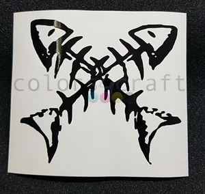 Fish Sticker Skeleton Fan Sticker Jarabe de Palo Pez Esqueleto Fishes Decals - Picture 1 of 4