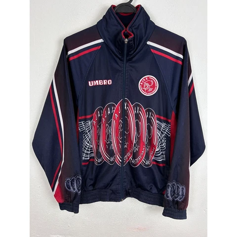 90s Vintage Ajax Amsterdam Umbro 1997/98 Away Kit Style Tracksuit Jacket Cover