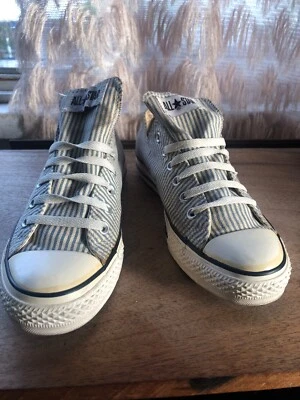 Converse All Star Chuck Taylor Sear Sucker Rayas Azul y Blanco Hombres 7 Mujeres 9 Foto 1 de 4