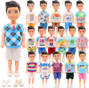 Miunana 22 PCS 5.3 Inch Boy Doll Clothes for 6 Inch Boy Doll Top and Pants Handm - Picture 1 of 12