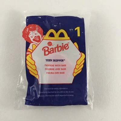 Barbie McDonald's Happy Meal Juguete Adolescente Patrón Figura Muñeca De Colección 1998 Años 90 Nuevo Foto 1 de 4