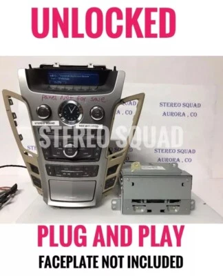 Radio CD MP3 Cadillac CTS 2010 DESBLOQUEADO Sirius XM de fábrica 20857844 "GM1095A" Foto 1 de 4