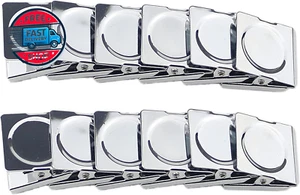 Metal Clip 1.2"-12 Pack Refrigerator Whiteboard Wall Magnetic Memo Note - Picture 1 of 12