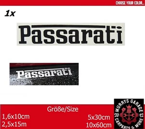 Passarati Aufkleber Sticker Decal Autocollat Étiquette B1 B4 B5 B6 B7 B8 - Picture 1 of 39