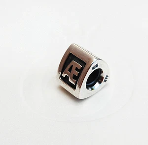 Genuine Pandora Silver Charm " LetterAE " - 790323AE - retired - Picture 1 of 1