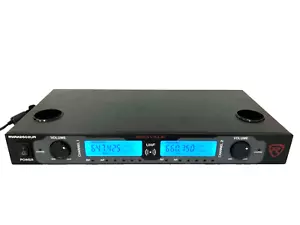 Rockville RWM2602UR UHF Dual Rechargeable Microphones For Church Sound Systems - Picture 1 of 5