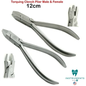 Male & Female Orthodontic Torquing Pliers Dental Torque Bending Archwire 13cm - Picture 1 of 2