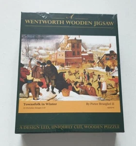 WENTWORTH 500 Piece Pieter Brueghel Townsfolk In Winter Jigsaw Puzzle New SEALED - Picture 1 of 8