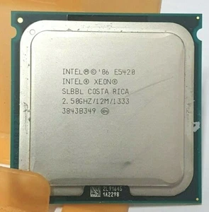 Intel Xeon Quad Core 2.5GHz SLBBL 1333 MHz processore cpu Socket 771 LGA771 - Imagen 1 de 3