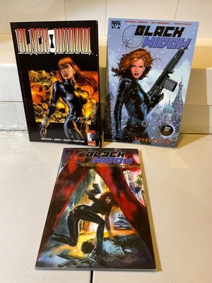 Lote de 3 libros de bolsillo comerciales Black Widow - Caballeros, regreso a casa, cosas que dicen Foto 1 de 4