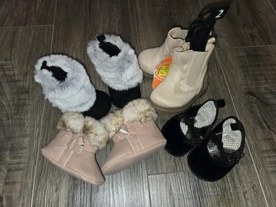 Carter's Wonder Nation Bebé Niñas Zapatos Botas 0-3 3-6 Meses Foto 1 de 4