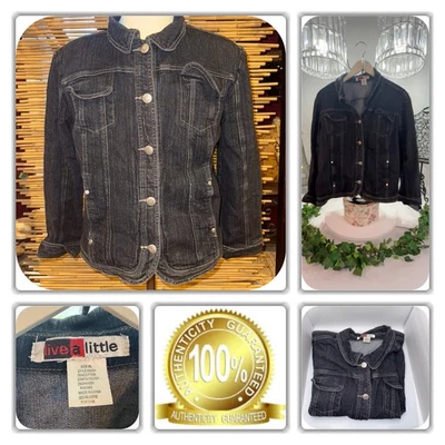 JAQUETA JEANS ELEGANTE LIVE A LITTLE! (X-GRANDE) - Imagem 1 de 4