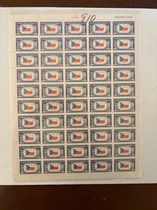 Hoja de sellos de Estados Unidos - 910 - Países invadidos - Checoslovaquia - peine. envío! - Imagen 1 de 1