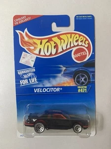1995 Hot Wheels 471 Velocitor 🔥 ALL BLACK HTF 🔥 VINTAGE 🔥 - Picture 1 of 2