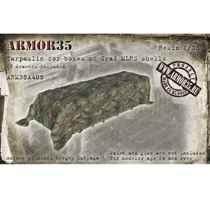 Armor35 1/35 MLRS Grad Shells Boxes Tarpaulin (3 Drawers Included) - Imagen 1 de 1