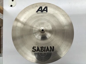 Sabian Rock Crash Cymbal 18 Inch 46 cm Crack Near Center Used - Picture 1 of 6