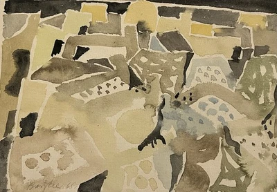 Eduard Bargheer Original Aquarell - Bild 1 von 3