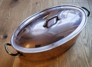 hübscher ovaler Fischtopf mit Einsatz - Bild 1 von 4