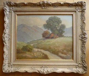 LOLA ADES, LISTED CALIFORNIA PLEIN AIR IMPRESSIONIST IMPRESSIONISM LANDSCAPE OIL - Picture 1 of 12