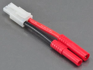 Heavy Duty: 3CM 12awg Turnigy HXT 4MM Female to Tamiya Male Connector / Adapter - Picture 1 of 6