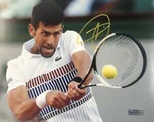 Nova Djokovic Rare Authentic Hand Signed Autographed 8x10 Tennis HGA COA GOAT