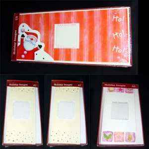 Lote de 4 paquetes de imágenes navideñas 52 tarjetas de Navidad fotográficas con sobres talla E9 y A7 - Imagen 1 de 8