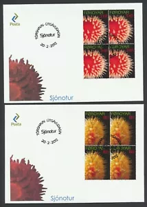 FAROE ISLANDS. 2012 FDC blocks of 4, 18v. (4FDC2012) - Picture 1 of 9