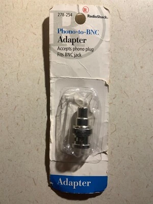 RadioShack Phono (RCA) Female to BNC Male Adapter Connector, 2780254 / 278-0254 - Image 1 of 4
