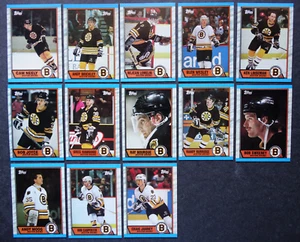 1989-90 Topps Boston Bruins Team Set of 13 Hockey Cards - Picture 1 of 8