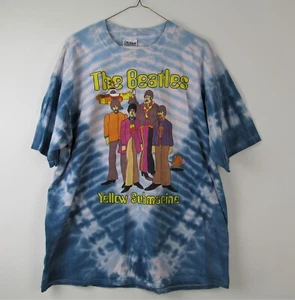 Vtg The Beatles Yellow Submarine Tie Dye T Shirt Mens XL Gildan Vintage 1999 - Picture 1 of 15