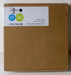 Original E3D FLEXD schwarzes Filament Neu im Karton versiegelt 1,75 mm 750 g - Bild 1 von 1