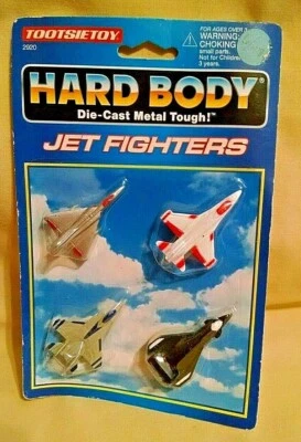 Tootsietoy Jet Fighter Set 4 NOS Hard Body Die Cast 1994 Strombecker #2920 New - Image 1 of 4