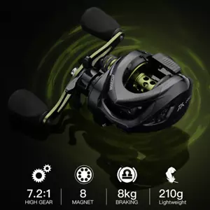 Professional Fishing Reel Reel Ceramic Line Outlet Baitcasting Reel Sealed Gear - Picture 1 of 16