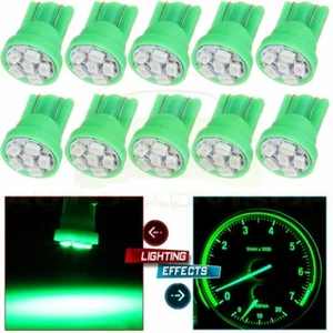For 10X Green T10 Wedge 3020 6SMD LED Interior Map Light  194 168 2825 W5W New - Picture 1 of 9