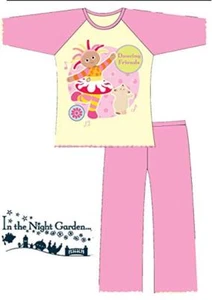 In the Night Garden Mädchen Upsy Daisy & Makka Pakka rosa langer Pyjama 3-4 Jahre - Bild 1 von 1