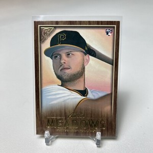 2018 Topps Gallery Wood Austin Meadows RC #90 Pittsburgh Pirates
