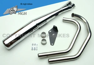 Motad Classic 2-1 Edelstahl CM 400 T Custom  CM 250 T / C 81-86 MC06 Neu Auspuff - Imagen 1 de 1