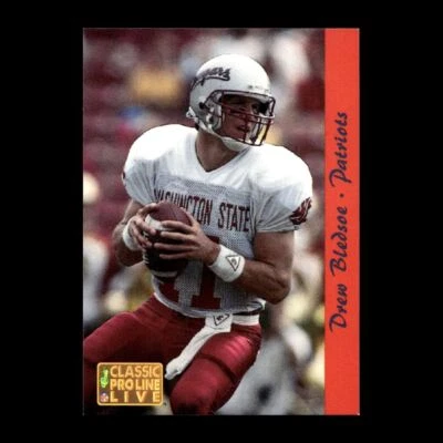 Drew Bledsoe 1993 Classic Pro Line Previews Rookie New England Patriots #174 - Image 1 of 2