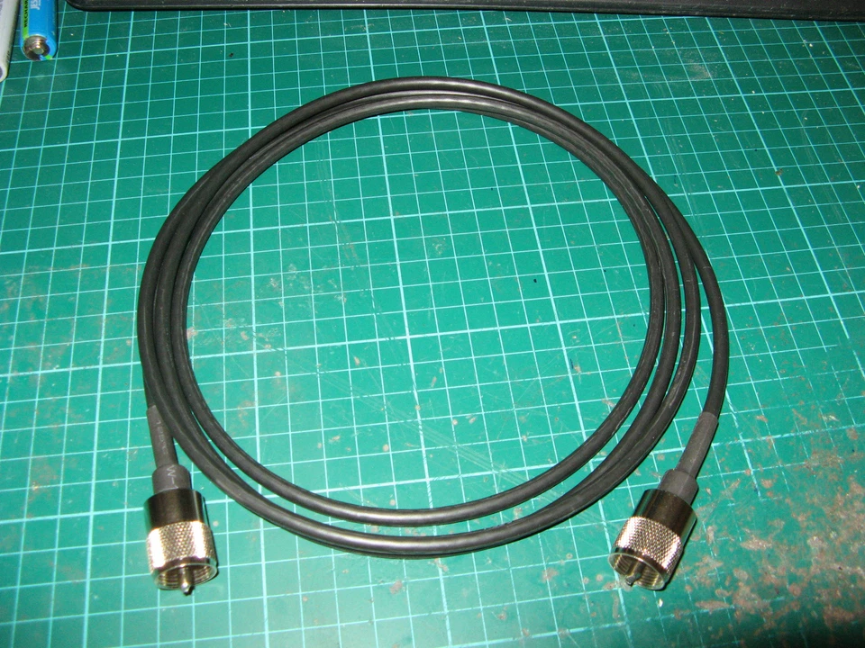 MCR COMMUNICATION 2 METER PATCH LEAD RG58 COAX FITTED WITH PL259 QUALITY PLUGS