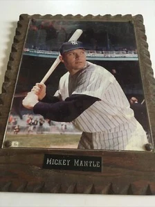 MICKEY MANTLE NY Yankees 8 x 10 Plaque NM - Picture 1 of 8