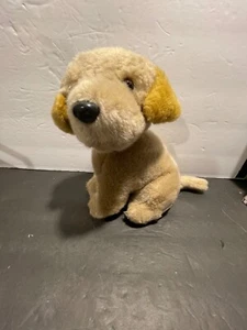 VTG Toys R Us/Geoffrey Labrador Puppy Plush Brown Tan 1994 Stuffed Dog 9" - Picture 1 of 11