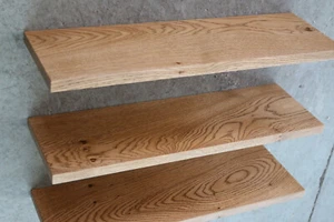 3x Wandboard Eiche Wild Massiv Holz Board Regal Steckboard Regalbrett NEU - Bild 1 von 12