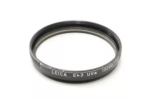 【NEAR MINT】 Leica E43 UVa 13206 black Protection Filter Summilux From JAPAN - Picture 1 of 8