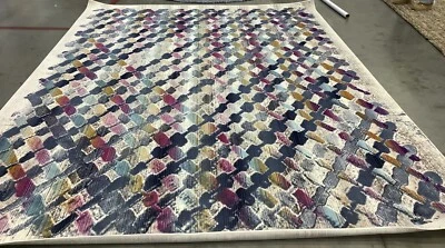 CREAM / MAGENTA 9'-0" x 12'-0" Back Stain Rug Reduced Price 1172678236 RAD132B-9 - Image 1 of 4
