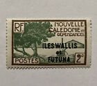ERROR 1930 WALLIS AND FUTUNA STAMP #44 WITH FILLED IN "e' ON OVERPRINT